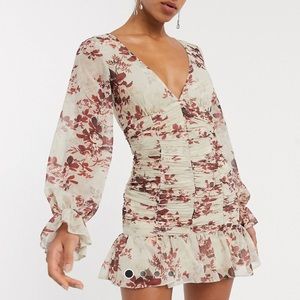 ASOS DESIGN long sleeve mini dress